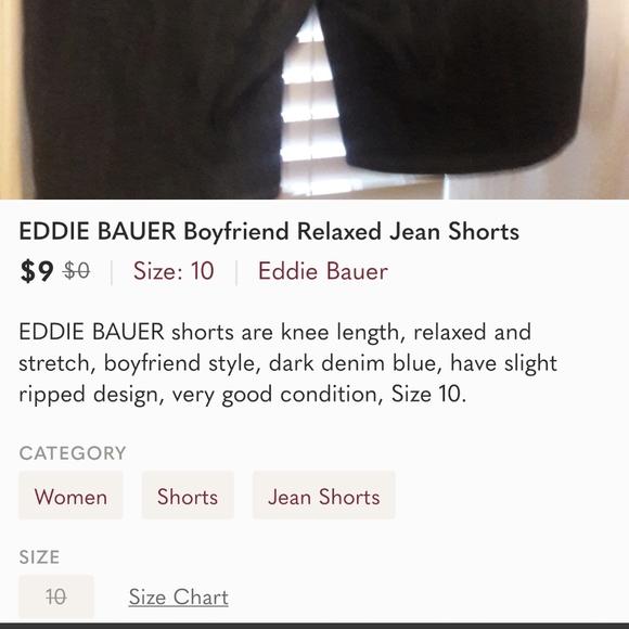 EDDIE BAUER Boyfriend Relaxed Jean Shorts - Picture 4 of 4